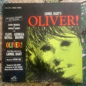 Oliver Original Broadway Vinyl Record LP 1962 Pressing Merrick